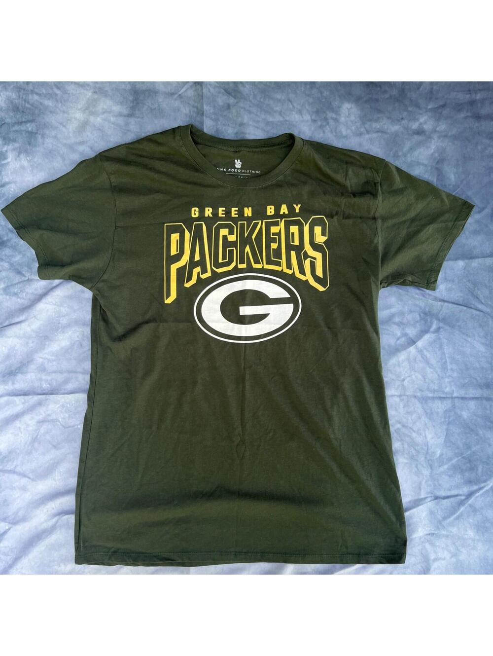 Green Bay Packers T-Shirt Large Green FOOTBALL fan- 0043-1D